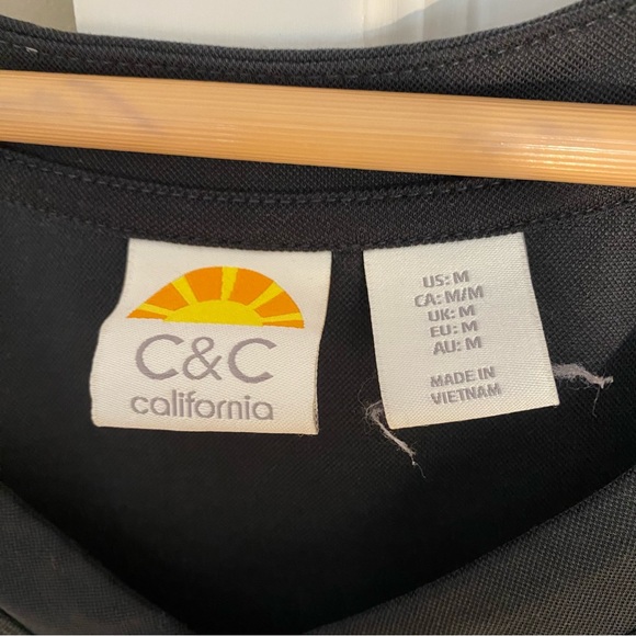 C&C California Black Short Sleeve Dress - Size Medium - Picture 4 of 4